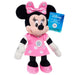 Gros plan sur le bouton sonore intégré dans la peluche Disney de 25 cm de JUST PLAY