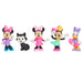 Emballage du set de figurines Disney Minnie JUST PLAY avec illustrations et informations produit visibles