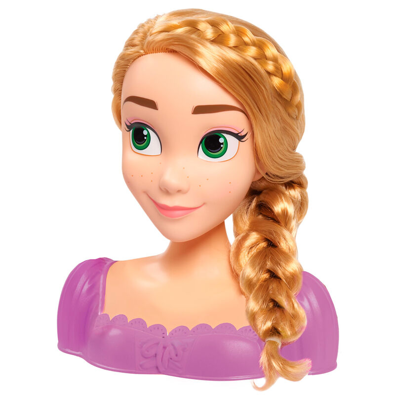 Vue arrière du buste montrant la texture et la coiffure de Raiponce