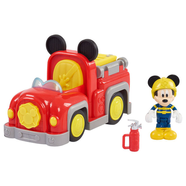 Vue rapprochée de la figurine Mickey avec détails de son visage expressif et son chapeau