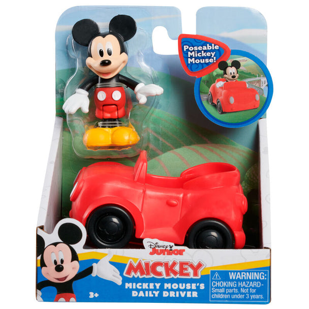 Figurine Minnie Mouse en robe rouge à pois blancs avec son nœud assorti