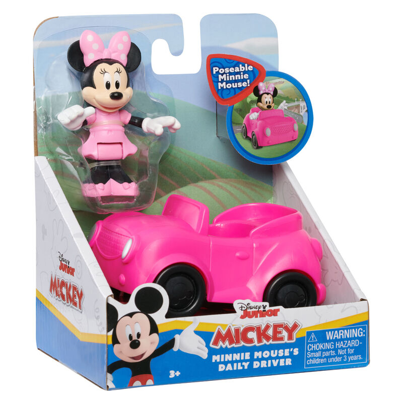 Ensemble de figurines Mickey et Minnie sur fond blanc, montrant les détails colorés