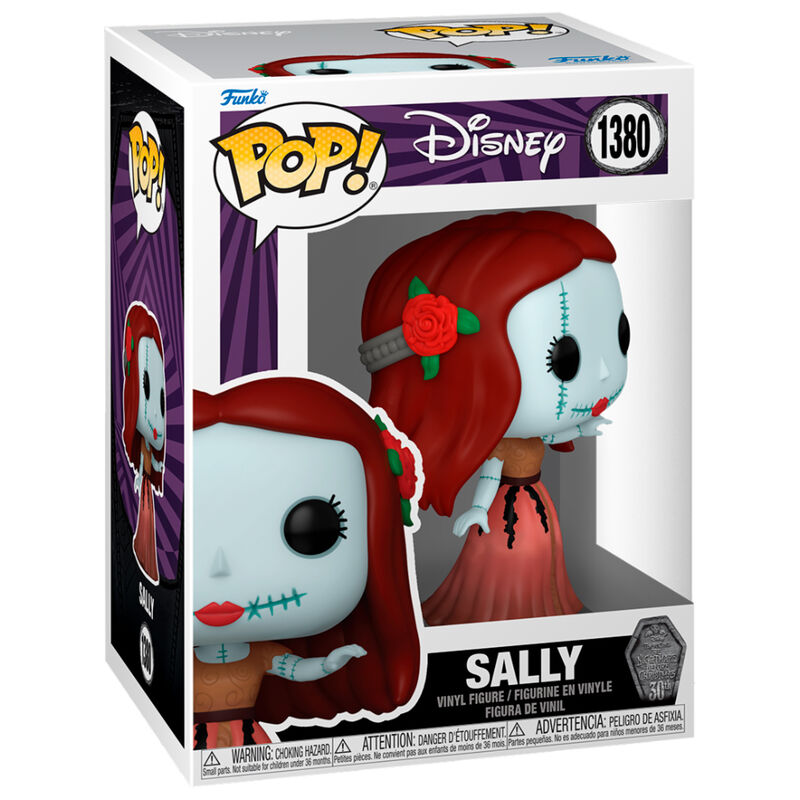 Figurine Funko POP Sally 9 cm édition 30e anniversaire de L'Étrange Noël de Monsieur Jack dans sa boîte vitrine