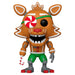 Figurine Funko POP Holiday Gingerbread Foxy de Five Nights at Freddy's vue de face dans sa boîte vitrine transparente