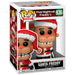 Vue rapprochée de la figurine Santa Freddy Funko POP avec détails de la tenue de Père Noël