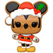 Figurine Funko POP de Minnie Mouse en costume Pain d'Épices Disney, présentée dans une boîte cadeau avec fenêtre.