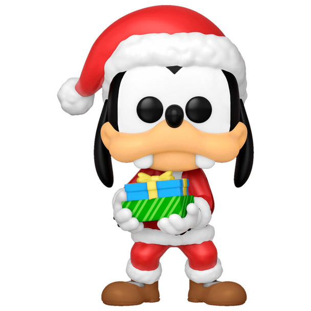 Figurine Funko POP Disney Holiday Goofy en vinyle de 9 cm dans sa boîte vitrine transparente