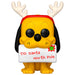 Figurine Funko POP Disney Pluto Holiday de 9 cm dans sa boîte cadeau avec fenêtre, vue de face