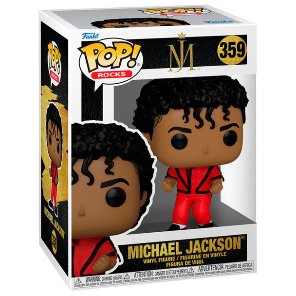 Figurine Funko POP Rocks Michael Jackson en vinyle de 9 cm dans sa boîte vitrine transparente