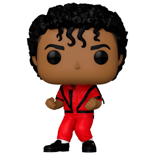 Vue rapprochée de la figurine Funko POP Michael Jackson avec détails précis et couleurs vives