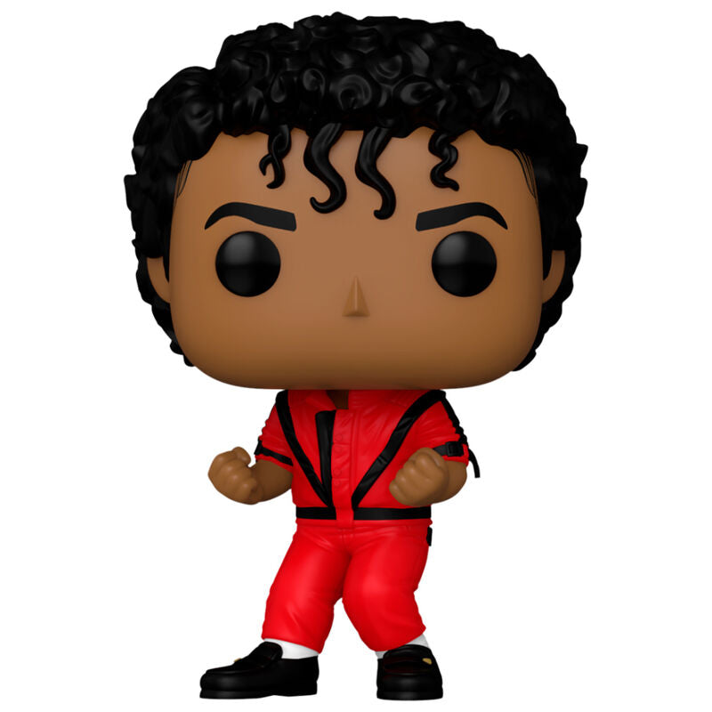 Vue rapprochée de la figurine Funko POP Michael Jackson avec détails précis et couleurs vives