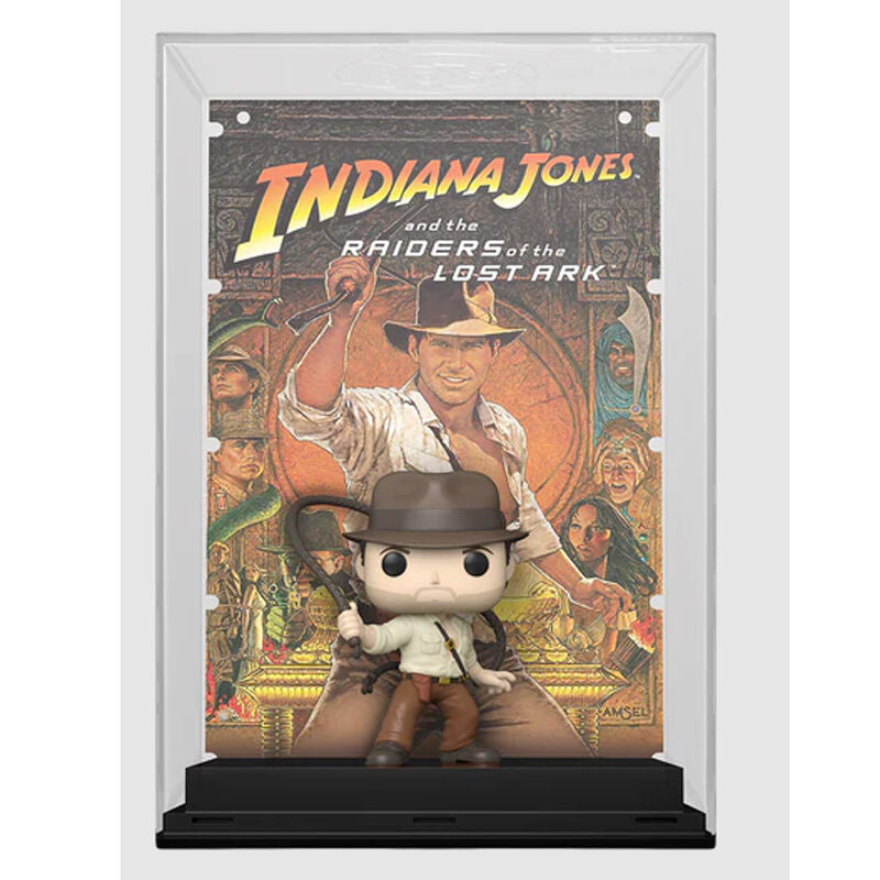 Vue latérale de la figurine POP Indiana Jones montrant les détails du costume et accessoires