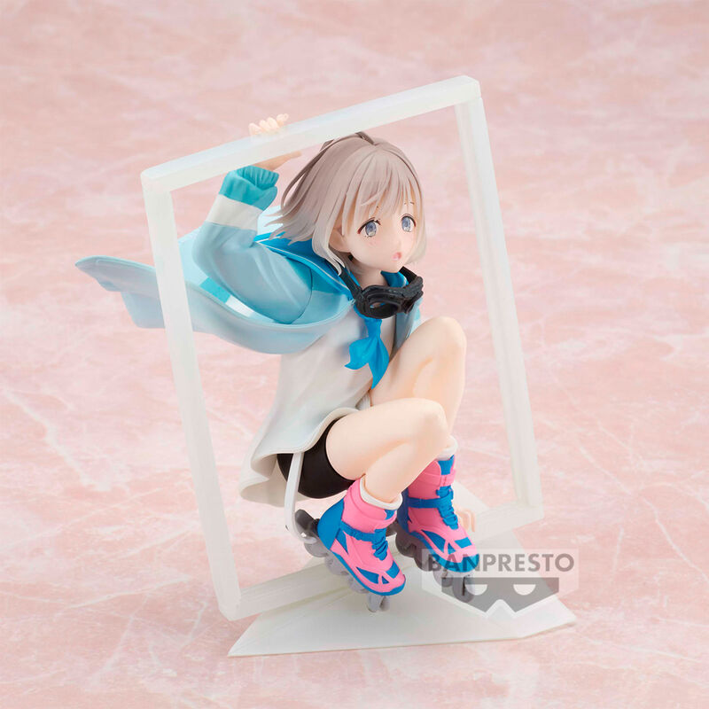 Détail de la figurine Asahi Serizawa montrant les couleurs vives et la qualité de finition BANPRESTO