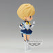 Profil gauche de la figurine Sailor Uranus Q posket montrant les couleurs vives et la pose dynamique