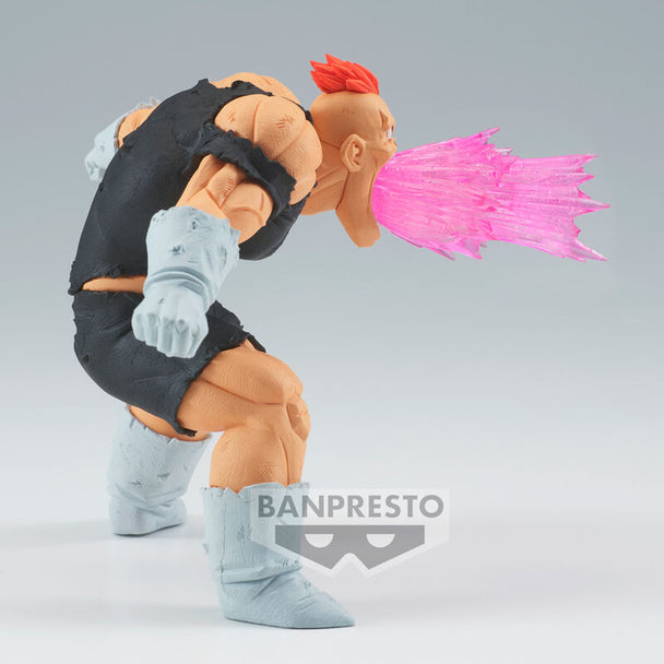 Profil gauche de la figurine Recoome Dragon Ball Z GX montrant la posture dynamique et les muscles sculptés