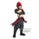 Figurine Eijiro Kirishima Red Riot exposée sur fond blanc avec éclairage mettant en valeur les couleurs