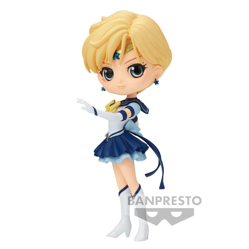 Packaging officiel BANPRESTO de la figurine Q Posket Sailor Uranus Cosmos 14 cm