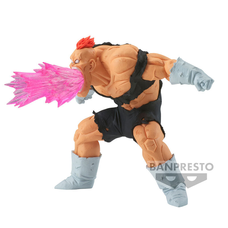 Vue arrière de la figurine Recoome Dragon Ball Z GX Banpresto mettant en avant la cape et les détails du costume