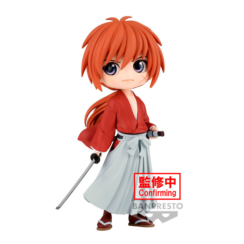 Image de la figurine Kenshin Himura Q Posket exposée sur fond neutre blanc