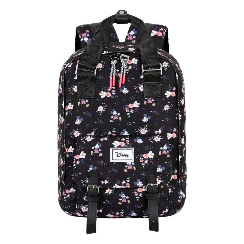 Compartiments spacieux ouverts du sac à dos Disney Mickey Peach Nature