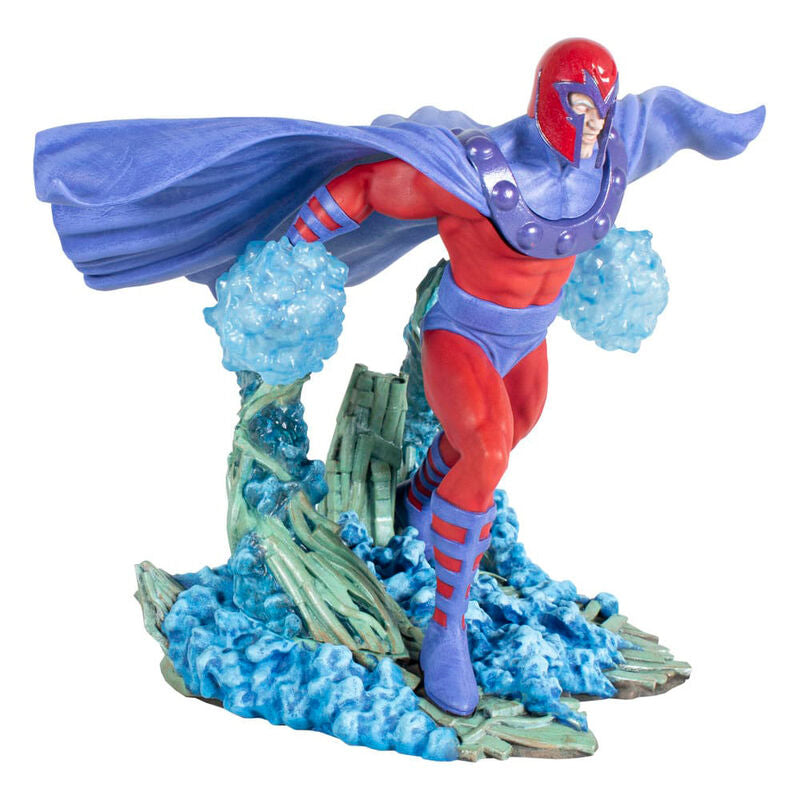 Figurine Magneto Marvel Comic Gallery en PVC de 25,5 cm, vue latérale montrant la posture dynamique et la qualité des finitions