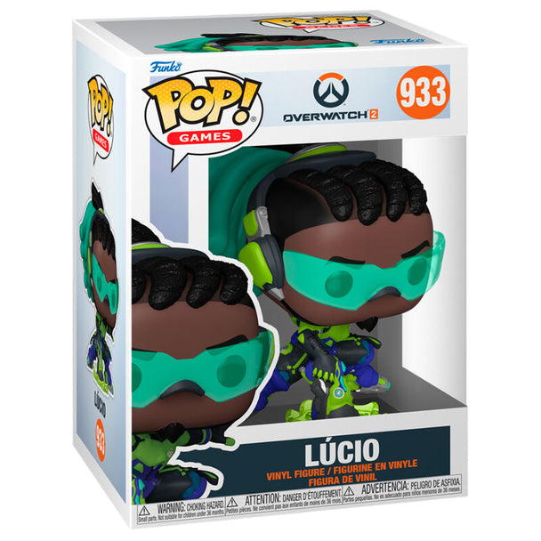 Figurine Funko POP Lucio d'OverWatch 2 en vinyle de 9 cm dans sa boîte vitrine officielle FUNKO