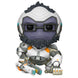 Vue rapprochée de la figurine Winston Funko POP avec détails précis et boîte collector transparente
