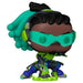 Vue rapprochée de la figurine Lucio OverWatch 2 Funko POP avec détails colorés et boîte transparente