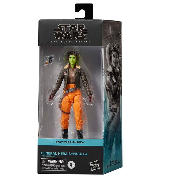 Détail du visage et casque de la figurine General Hera Syndulla de la collection Black Series