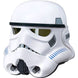 Casque électronique Star Wars R1 Stormtrooper Impérial de face avec détails précis et finition noire brillante