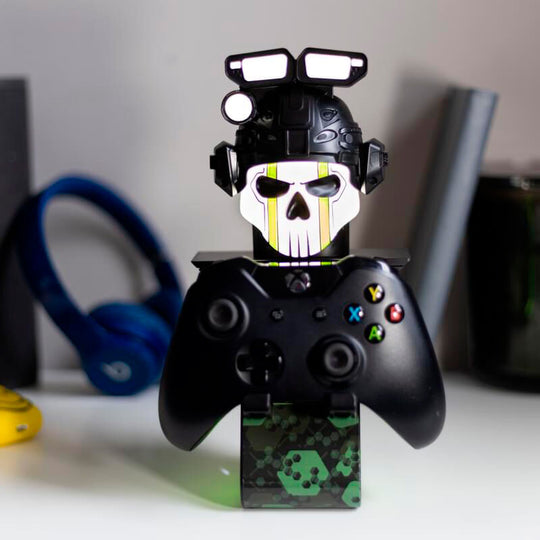 Image montrant la hauteur optimale de 20 cm du support Cable Guy Ikon