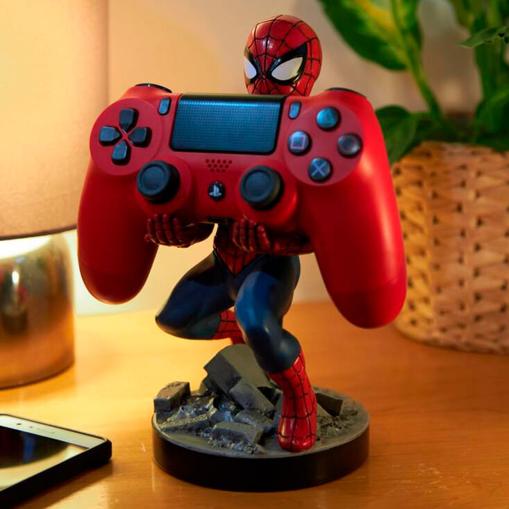 Zoom sur la base antidérapante du support Cable Guy Marvel Spiderman