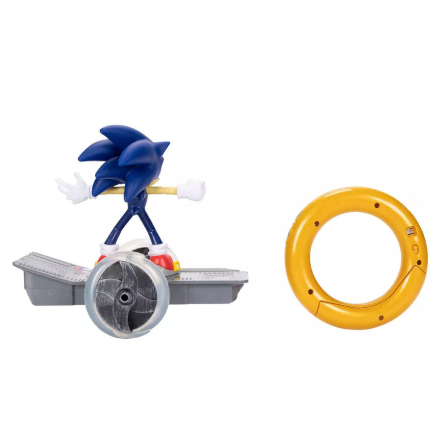 Emballage original JAKKS PACIFIC avec la planche skateboard Sonic visible à travers la fenêtre