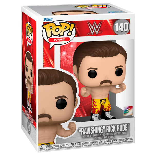 Figurine Funko POP de Ravishing Rick Rude en vinyle mesurant 9 cm avec détails précis et couleurs vives
