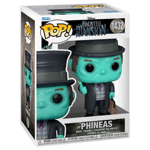 Figurine Funko POP Phineas de la Haunted Mansion Disney, vinyle 9cm en boîte vitrine
