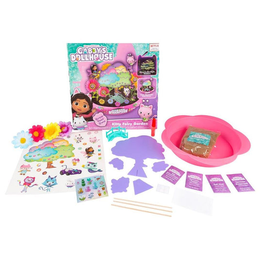 Set de jardinage Gabbys Dolls House DREAMWORKS avec outils et accessoires sur fond blanc