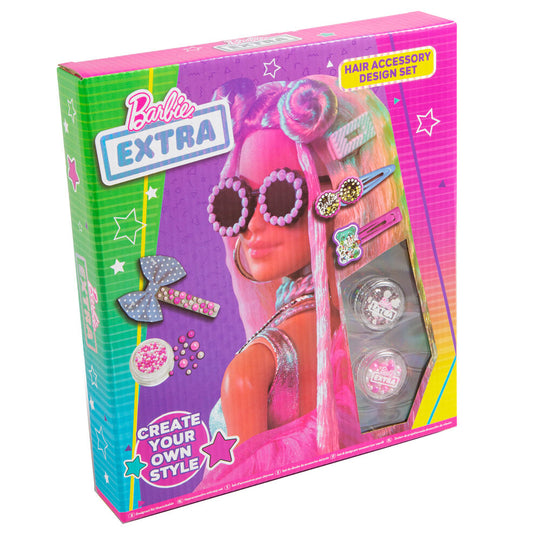 Tube de colle et feuille de pastilles adhésives pour fixer les accessoires cheveux Barbie MATTEL