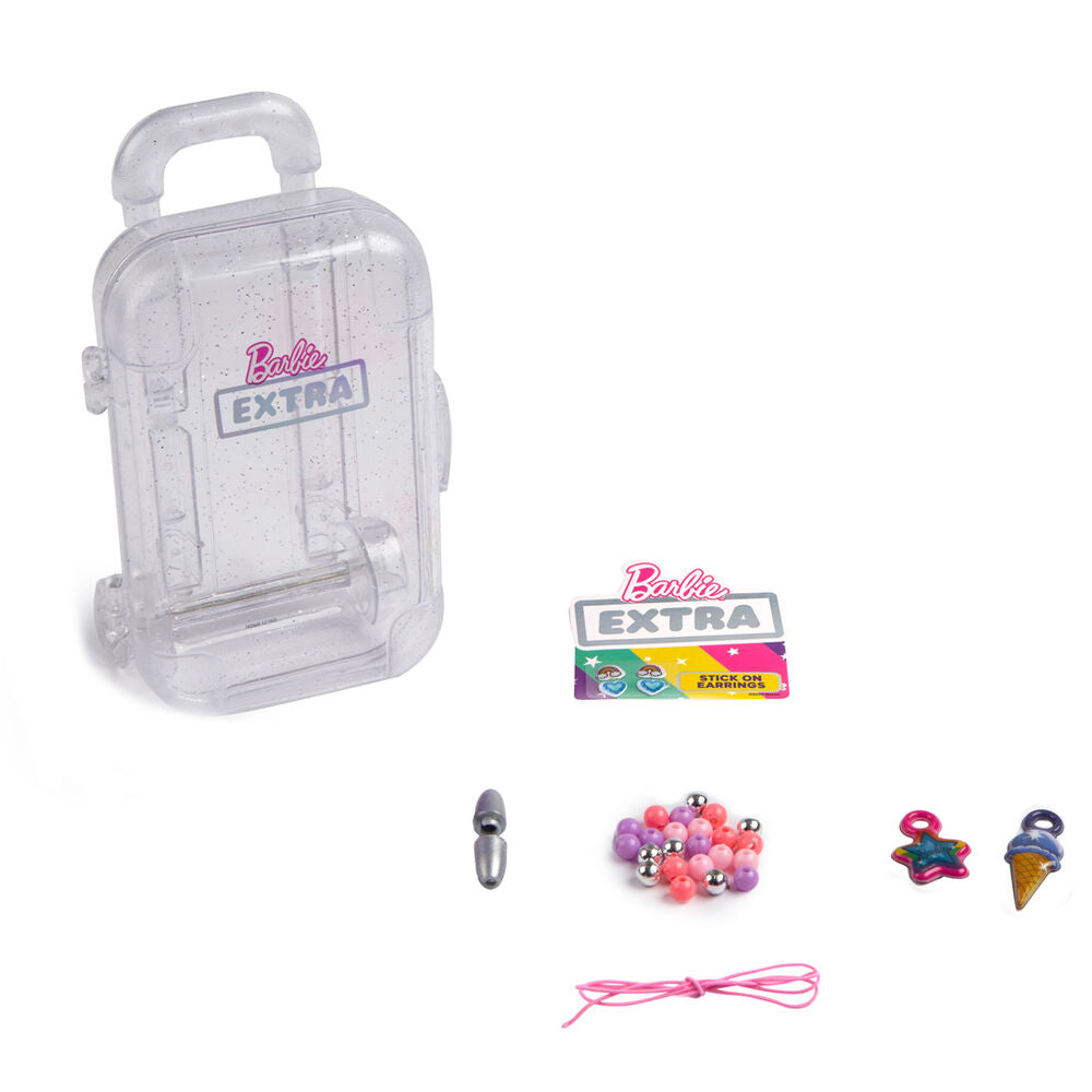 Mini valise Barbie fermée avec logo MATTEL visible sur le dessus
