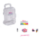 Mini valise Barbie fermée avec logo MATTEL visible sur le dessus