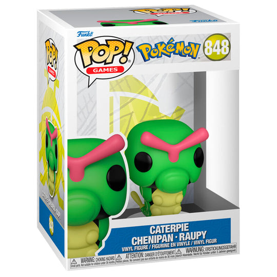 Figurine Funko POP Caterpie Pokémon en vinyle de 9 cm avec boîte fenêtre cadeau