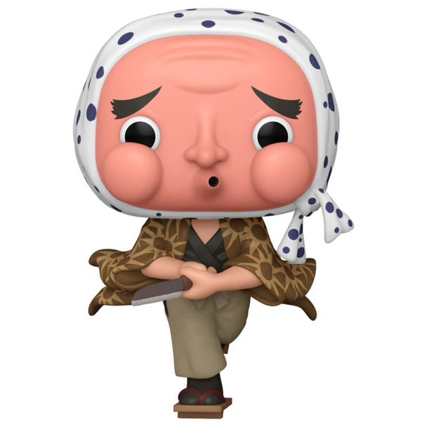 Vue rapprochée de la figurine Funko POP Haganezuka avec détails précis et boîte collector Demon Slayer
