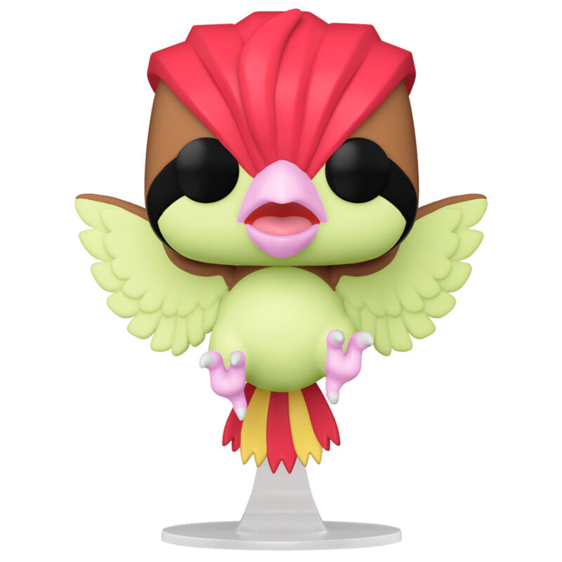 Packaging fenêtre de la figurine Funko POP Pidgeotto, avec logo Pokémon et design coloré