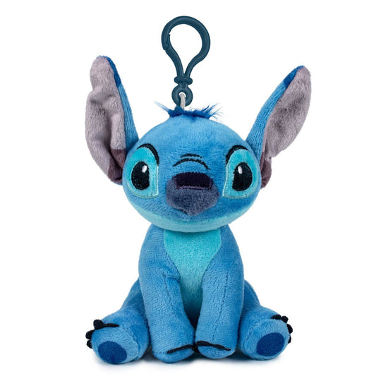 Porte-clés Stitch Disney de 10 cm, illustrant le personnage bleu emblématique, parfait pour clés et sacs.