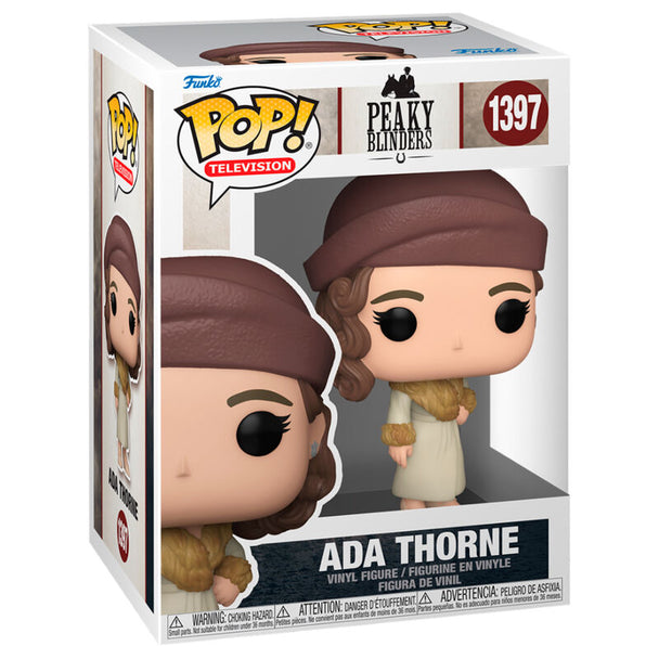 Figurine Funko POP Ada Thorne de Peaky Blinders en vinyle, 9 cm, avec boîte vitrine transparente