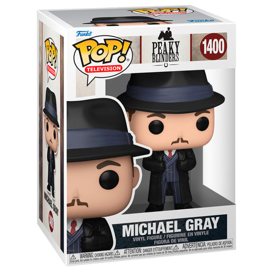 Figurine Funko POP Michael Gray de Peaky Blinders en vinyle de 9 cm dans sa boîte vitrine transparente