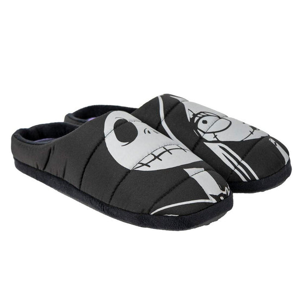 Chaussons adultes Disney Nightmare Before Christmas vue de face avec design Jack Skellington