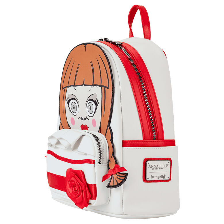 Côté du sac à dos avec poche latérale et sangles ajustables en simili cuir vegan