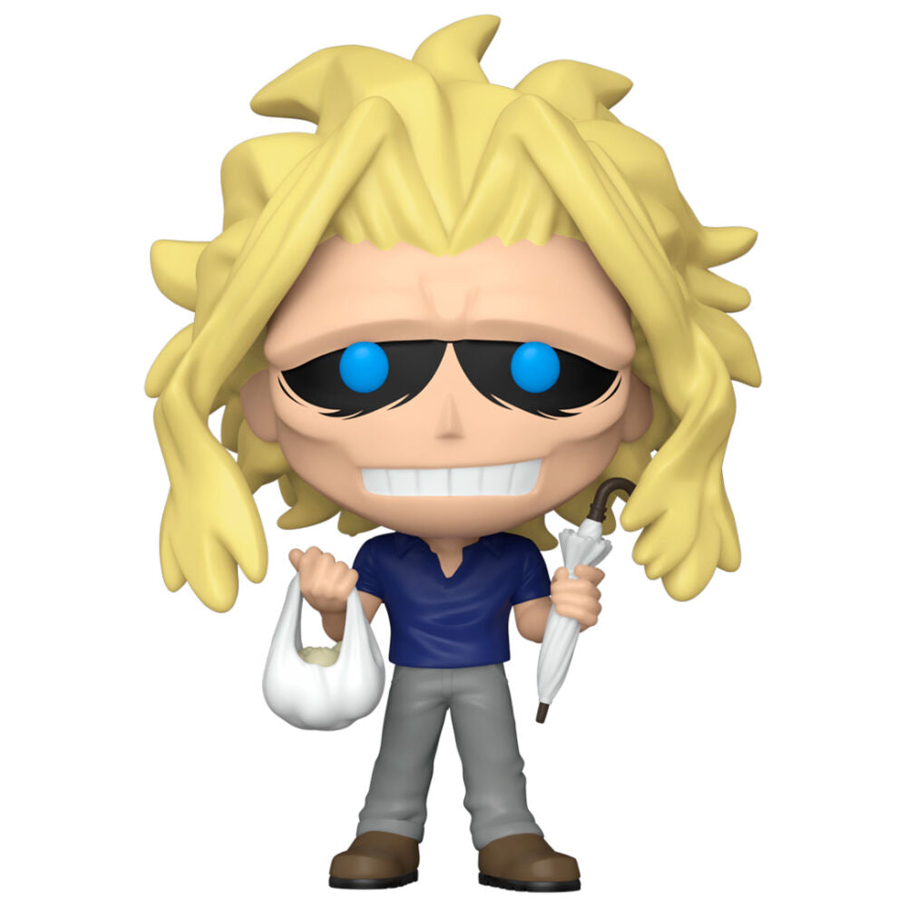 Figurine Funko POP exclusive All Might de My Hero Academia en vinyle haute qualité, hauteur 9 cm, présentée dans sa boîte vitrine transparente.