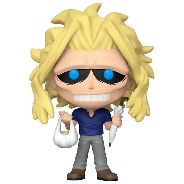 Figurine Funko POP exclusive All Might de My Hero Academia en vinyle haute qualité, hauteur 9 cm, présentée dans sa boîte vitrine transparente.