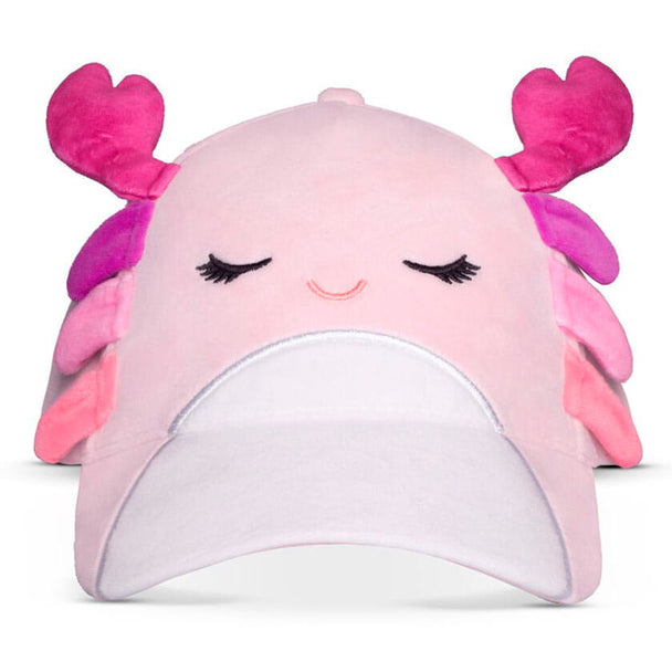 Peluche Squishmallows Cailey Cap DIFUZED vue de face avec ses couleurs vives et son sourire doux